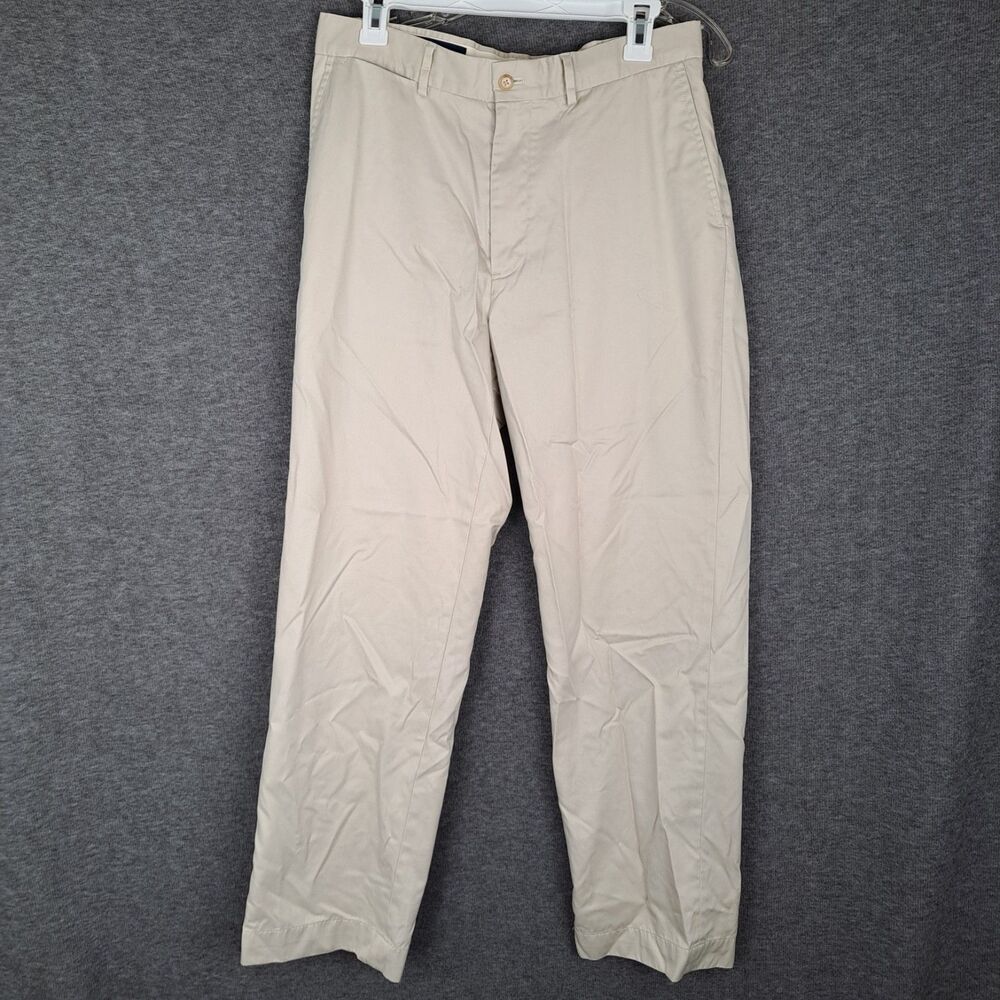 Polo Ralph Lauren Polo Golf Pants Mens 30x30* Beige Chino Flat Front Pima Cotton